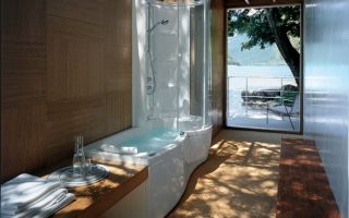 Ванная комната с душевой кабиной — дизайн и интерьер