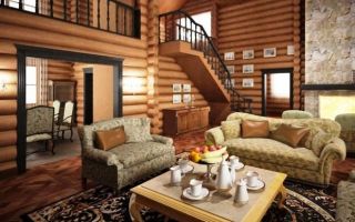 Дизайн деревянного дома – фотогалерея интерьеров