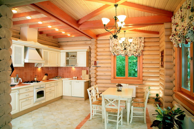 Обустраиваем кухню в деревянном доме - дизайн и интерьер 2