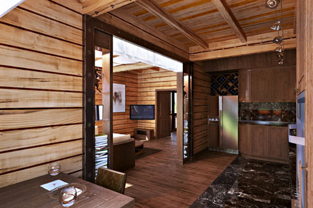 Дизайн деревянного дома – фотогалерея интерьеров 6